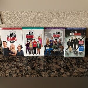 The Big Bang Theory TV Seasons 1,2,3,4  Complete Set lot Seasons. 3,4 sealed